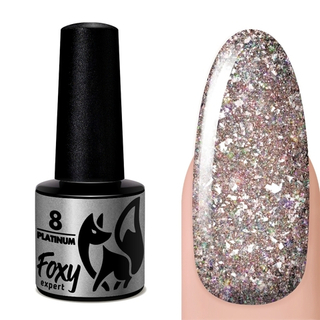 Foxy Гель-лак дизайн (Gel polish PLATINUM) #08, 5 ml