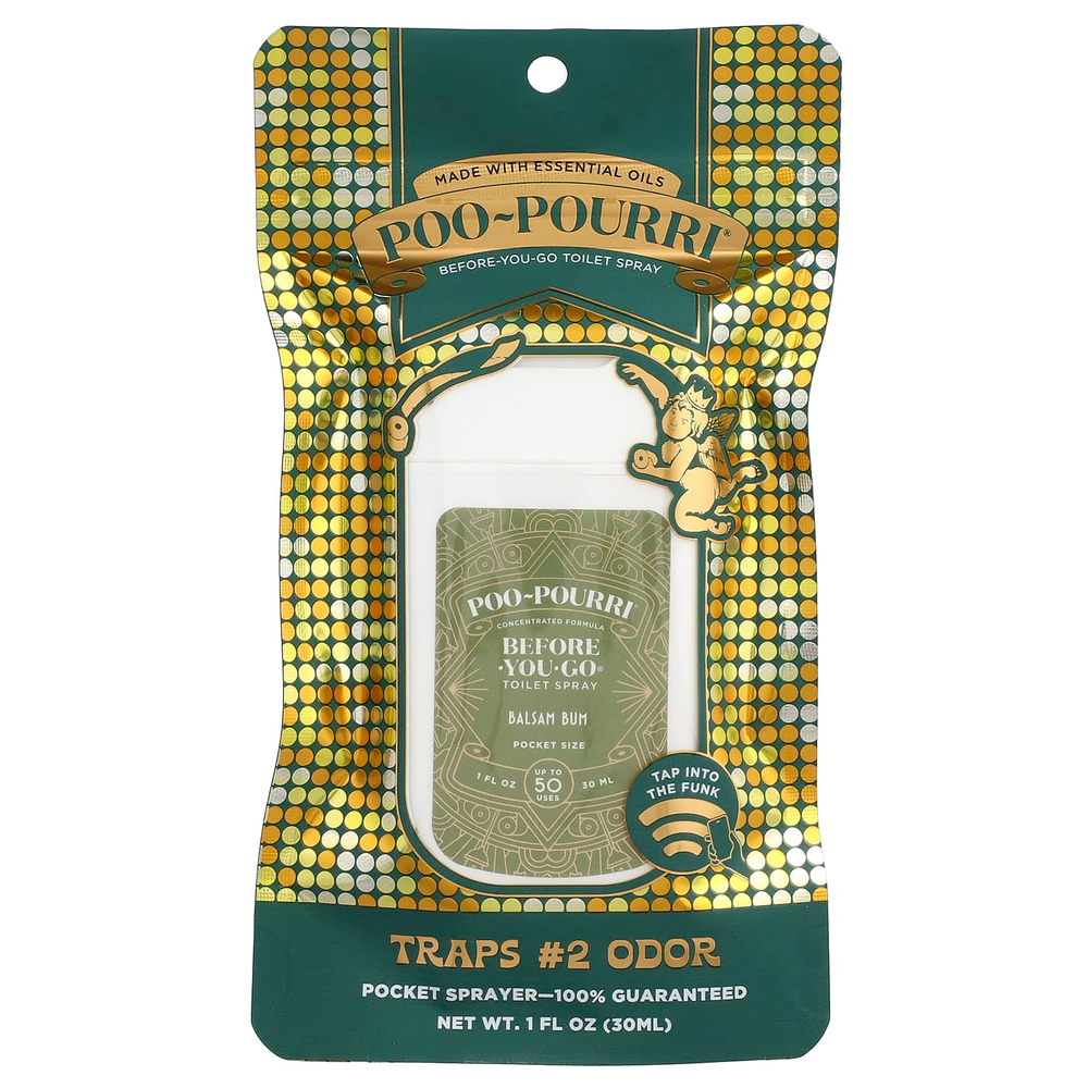 Poo-Pourri, Before-You-Go®, спрей-освежитель для туалета, бальзам, 30 мл (1 жидк. унция)