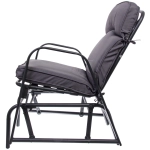 Кресло-маятник «Аристократ», 56*75*88 см, цвет: чёрный-серый, макс. нагрузка 120 кг