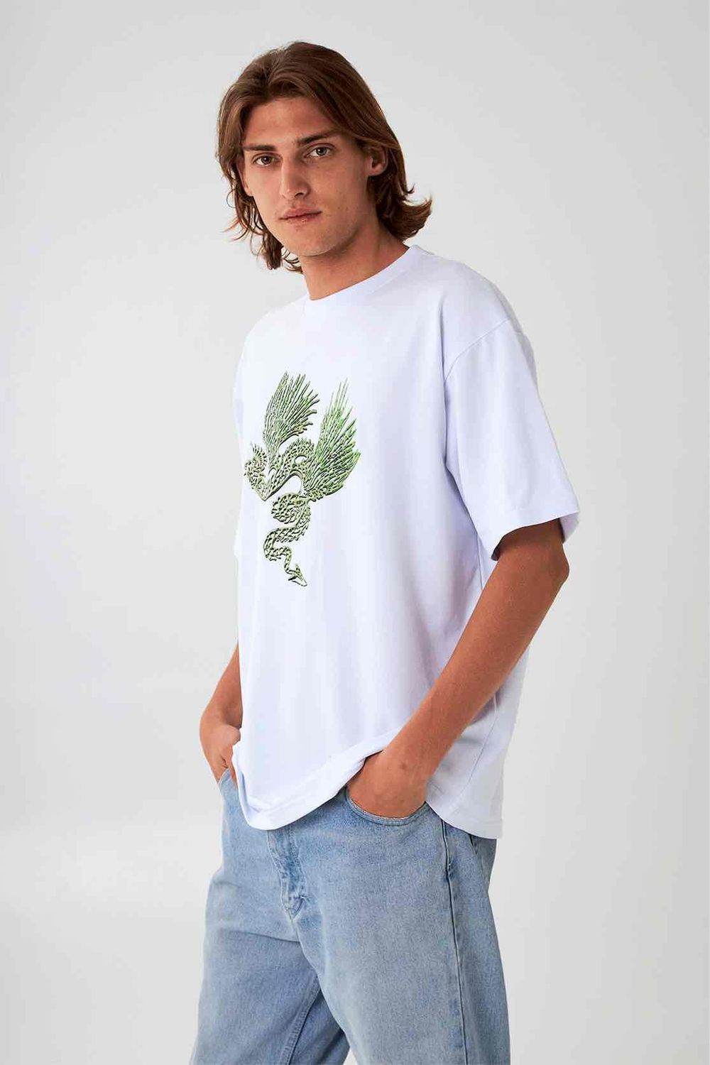 Футболка HELGI INGVARR Аспид Белая