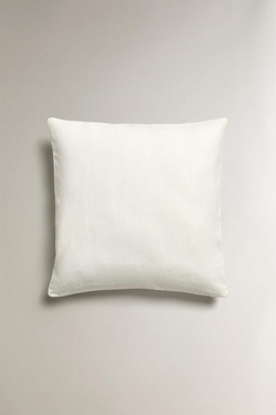 ZARA HOME ЧЕХОЛ ДЛЯ ДЕКОРАТИВНОЙ ПОДУШКИ С ВЫШИВКОЙ «ПАЛЬМЫ», КРЕМОВЫЙ