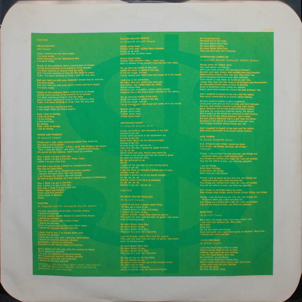 Alice Cooper / Billion Dollar Babies (LP)