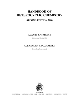 Handbook of Heterocyclic Chemistry | Alan R. Katritzky