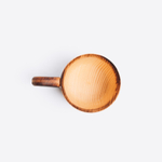 Деревянная кружка с ручкой из цельного куска древесины кедра для чая, пива и других напитков 300 мл. C61