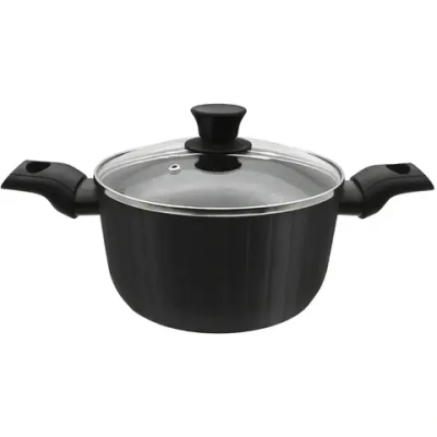 Ковш 4,4л «Terra» со стеклянной крышкой 24см JTr-224-11