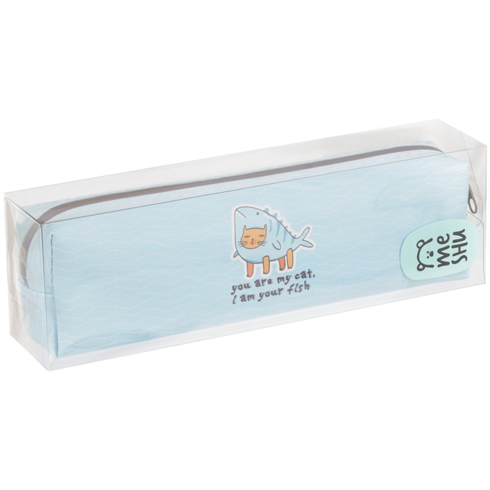 Пенал мягкий, 200*55*40 MESHU "Like a fish", искусственная кожа