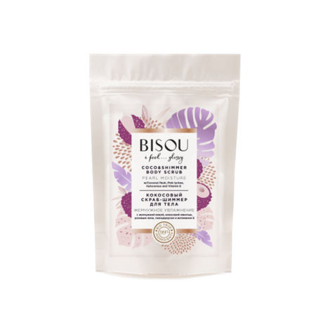 Скраб для тела Bisou Body Scrub Coco&Shimmer жемчужное увлажнение 200 г.