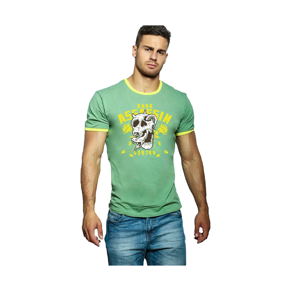 Мужская футболка зеленая Scandaloso ASSASSIN 0906264m-EP