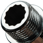 Удлинитель резьбовой STOUT SFT 0002 - 1/2" длина 55 мм (ВР/НР, латунь хромированная)