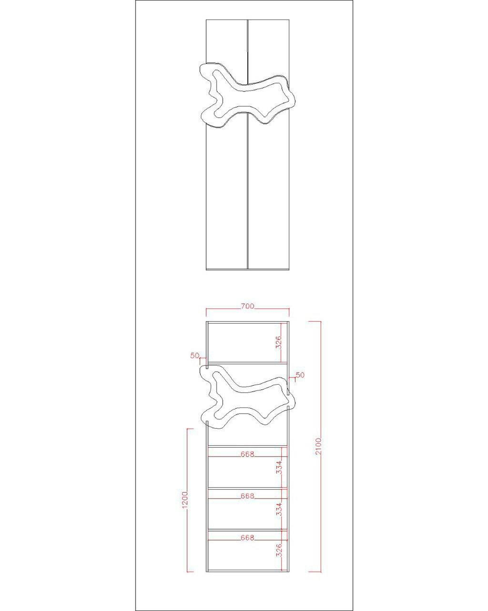 Шкаф "Корень" с глухими дверцами