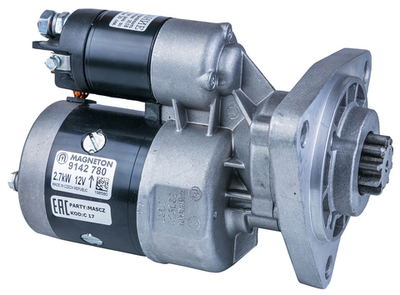 Стартер 9142780 (12В/2,7кВт редукторный) МТЗ (Д-242, 243, 244, 245), Т-40, Т-25, Magneton Чехия