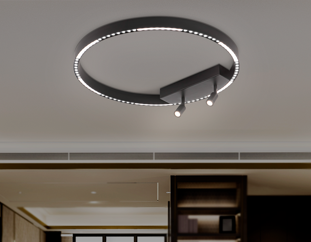 Ambrella Потолочный светодиодный светильник с дополнительной подсветкой LineTech FL5808