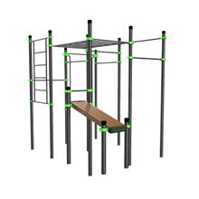 W226 Воркаут (поручни, 7 перекладин, рукоход клас., шведская стенка, наклонная скамья) ZAVODSPORTA