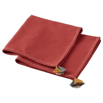 IKEA SLÄTTIKA  (ИКЕА СЛÄТТИКА)  -  Салфетка, темно-красная, 40x40 см