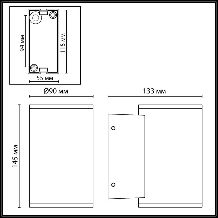 Уличный настенный светодиодный светильник Odeon Light Nature Long 7142/12WL
