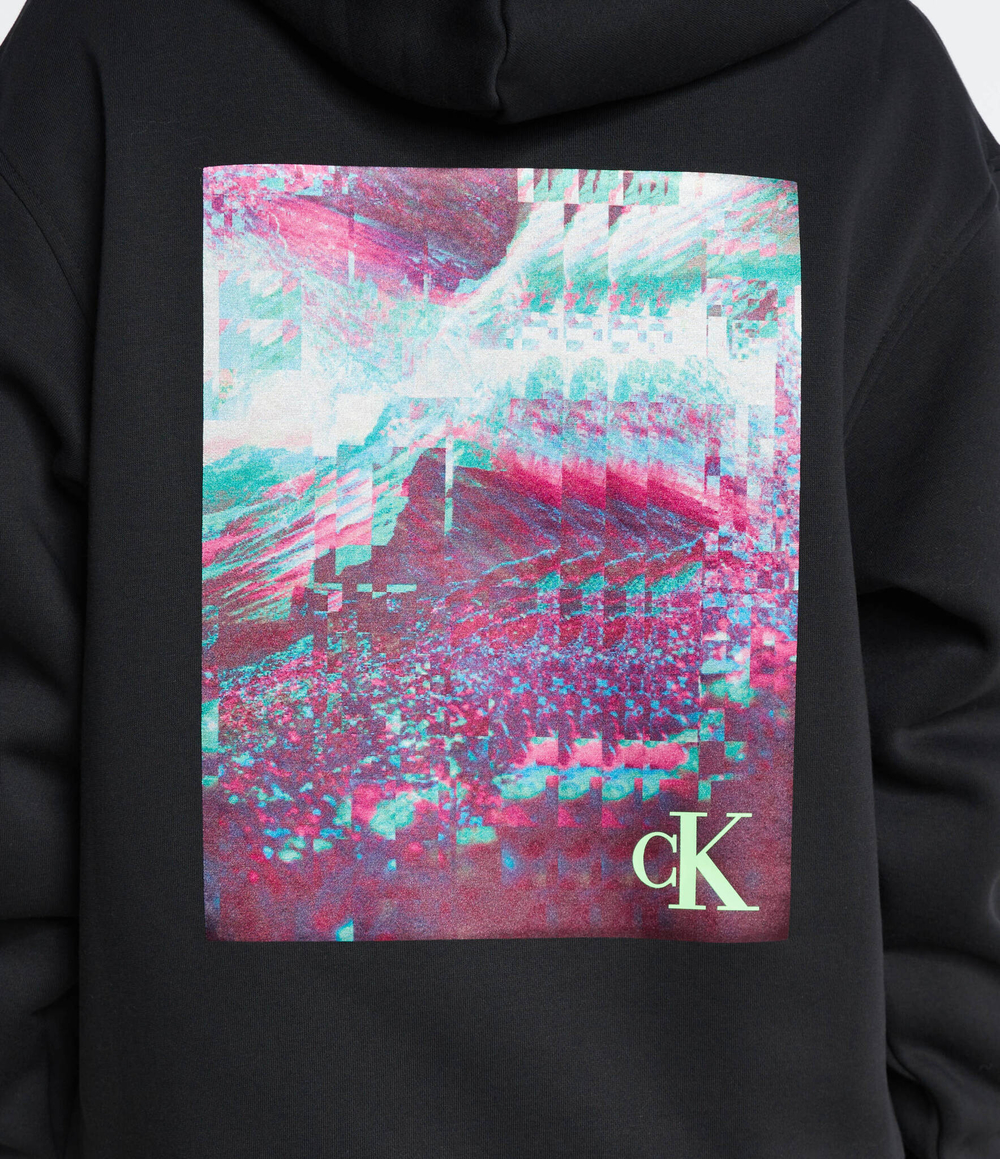 Худи BACK HYPER REAL CALVIN KLEIN JEANS - черный(J20J222225)