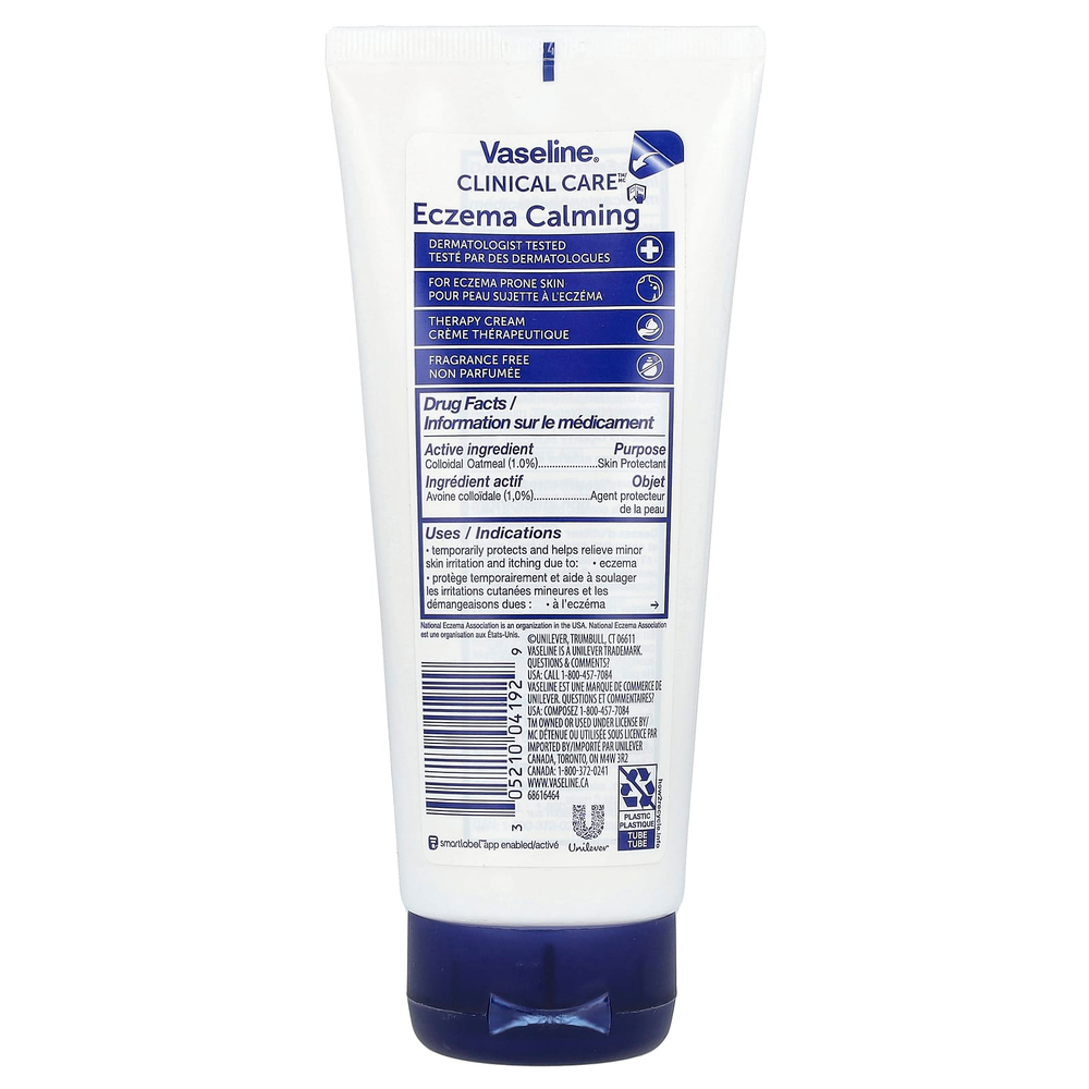 Vaseline, Clinical Care ™, успокаивающий крем от экземы, без отдушек, 200 мл (6,8 жидк. унц.)