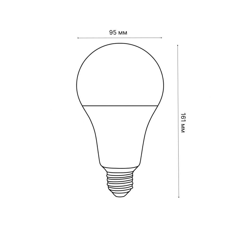 LED-A95-30W-4000K-E27-FR-NR Лампа светодиодная. Форма A. матовая. Серия Norma. Белый свет 4000K. Картон. ТМ Volpe