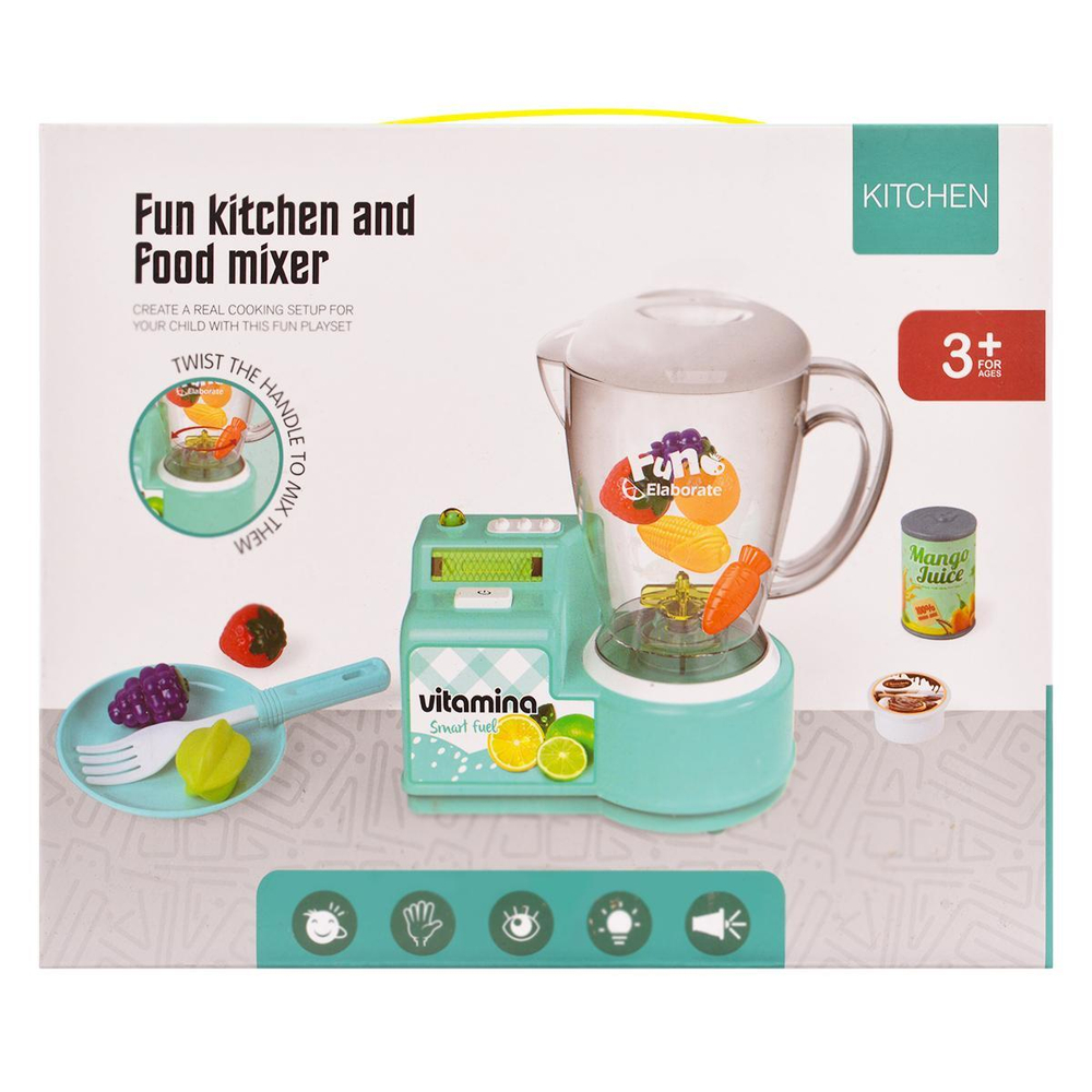 Блендер свет/звук, на бат. с аксесс. 23*9*18,5см, коробка