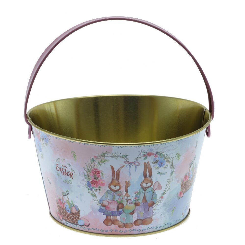 GAEM Изделие декоративное "Ведерко пасхальное", L19,5 W19 H10,5 см