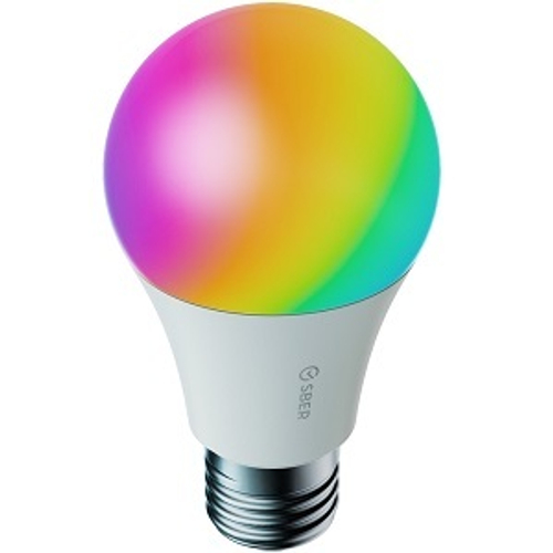 Умная лампочка SBER E27, A60, 9Вт, Wi-Fi, RGB, СБЕР Салют (SBDV-00115)