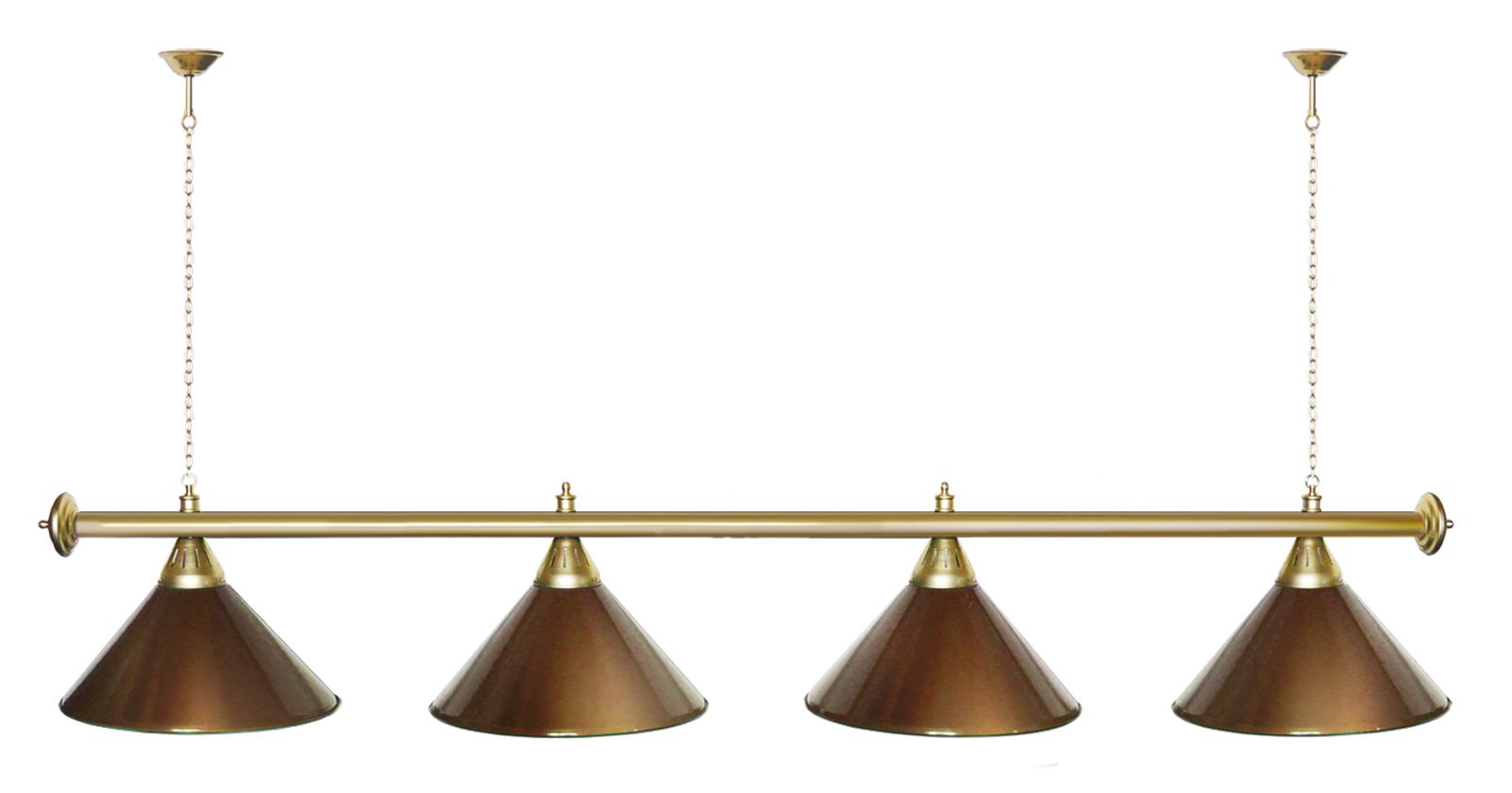 Лампа STARTBILLIARDS 4 пл. (плафоны золотые,штанга золотая,фурнитура золото) фото №48