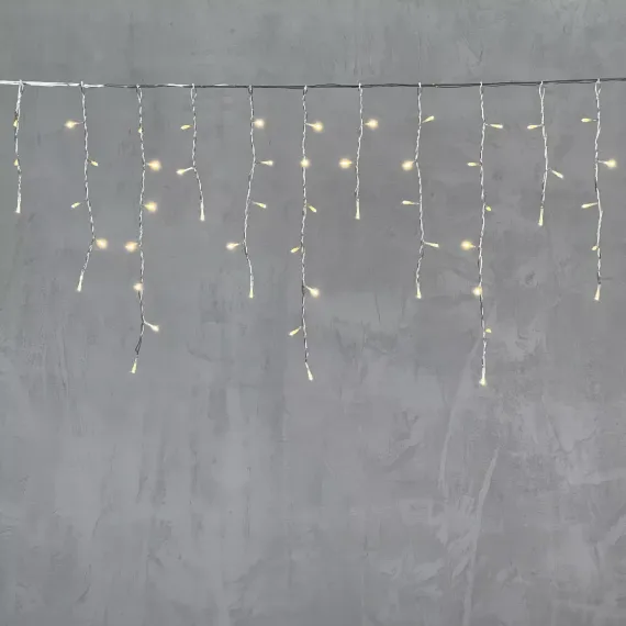 Светодиодная бахрома 4,9*0,5 м., 240 теплых белых LED ламп, прозрачный провод ПВХ, Beauty Led (PIL240-10-2WW)