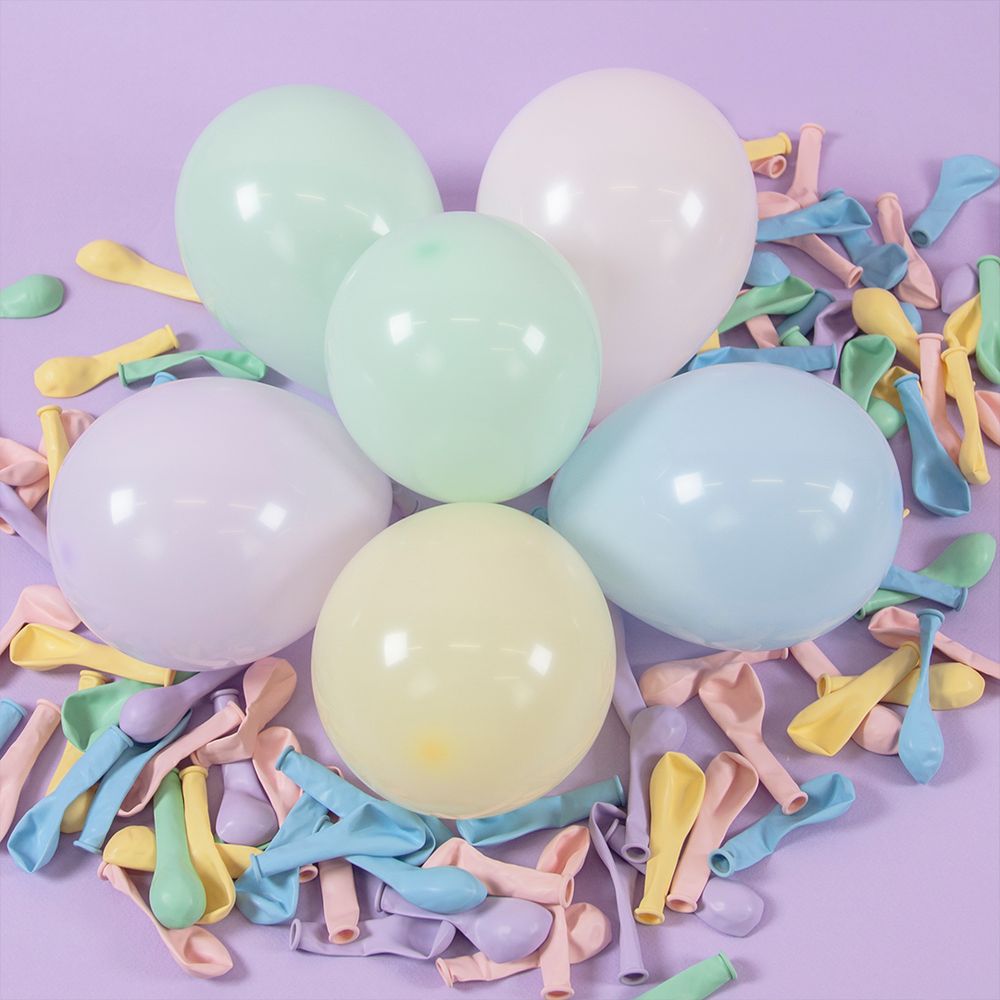 Шар (10''/25 см) Ассорти, макарунс, 100 шт.