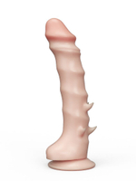 Фаллоимитатор REAL Standard с шипами - 16 см.