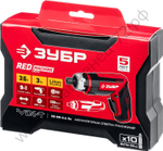 ЗУБР ViX-T 3.6 В, аккумуляторная отвертка-трансформер, кейс, 10 бит (ЗО-ЕМ-3.6 Ли)
