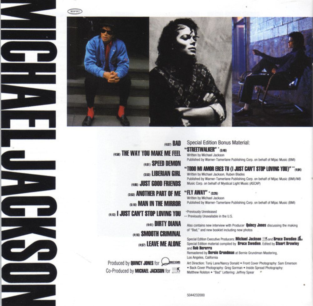 Michael Jackson. Bad (Special Edition CD) Майкл Джексон