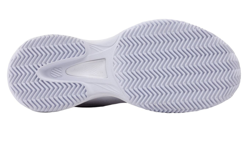 Женские Кроссовки теннисные K-Swiss Court Express 2 Clay - white/purple haze/neon lavender