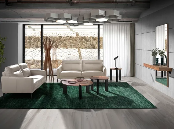 Журнальный столик Angel Cerda 2113, Ø90х36 см, орех