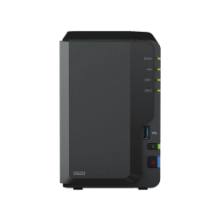 Synology DS223 Сетевое хранилище NAS, слоты 2x2.5"/3.5" SATA3, 1x1 Гбит/с, 3xUSB 3.X, Realtek RTD1619B/4x1.7 ГГц, DDR4 2Gb, 60W