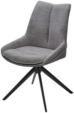 Стул OSKAR 360 град. поворот. KN01-03 Серый/ BZ1046-02 Темно-серый/ Черный