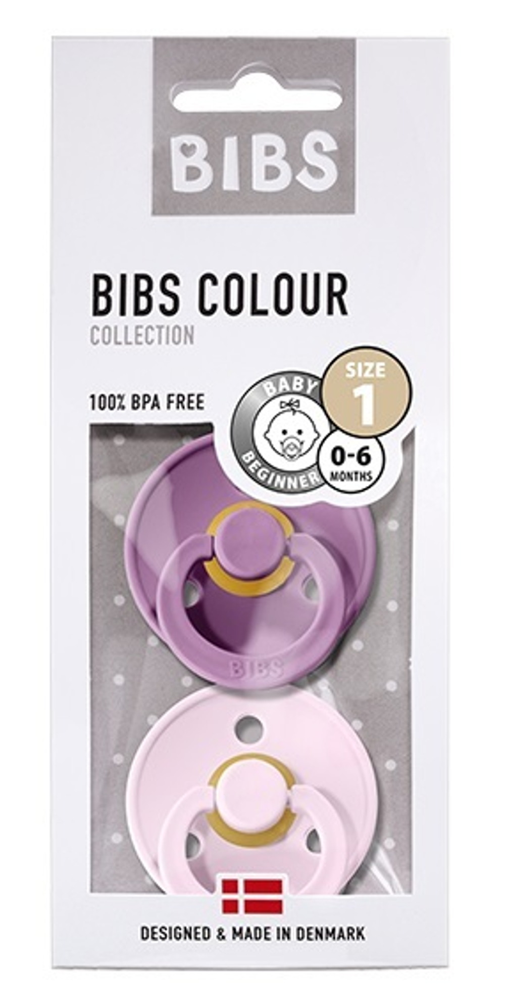 Набор BIBS Colour: Lavender/Baby Pink, 0-6 месяцев