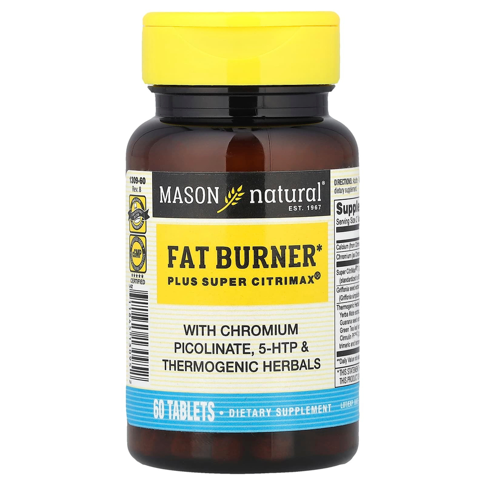 Mason Natural, Fat Burner Plus Super Citrimax, 60 таблеток