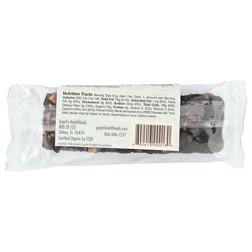 Gopal's, Rawma Bar®, грецкий орех и инжир, 51 г (1,8 унции)