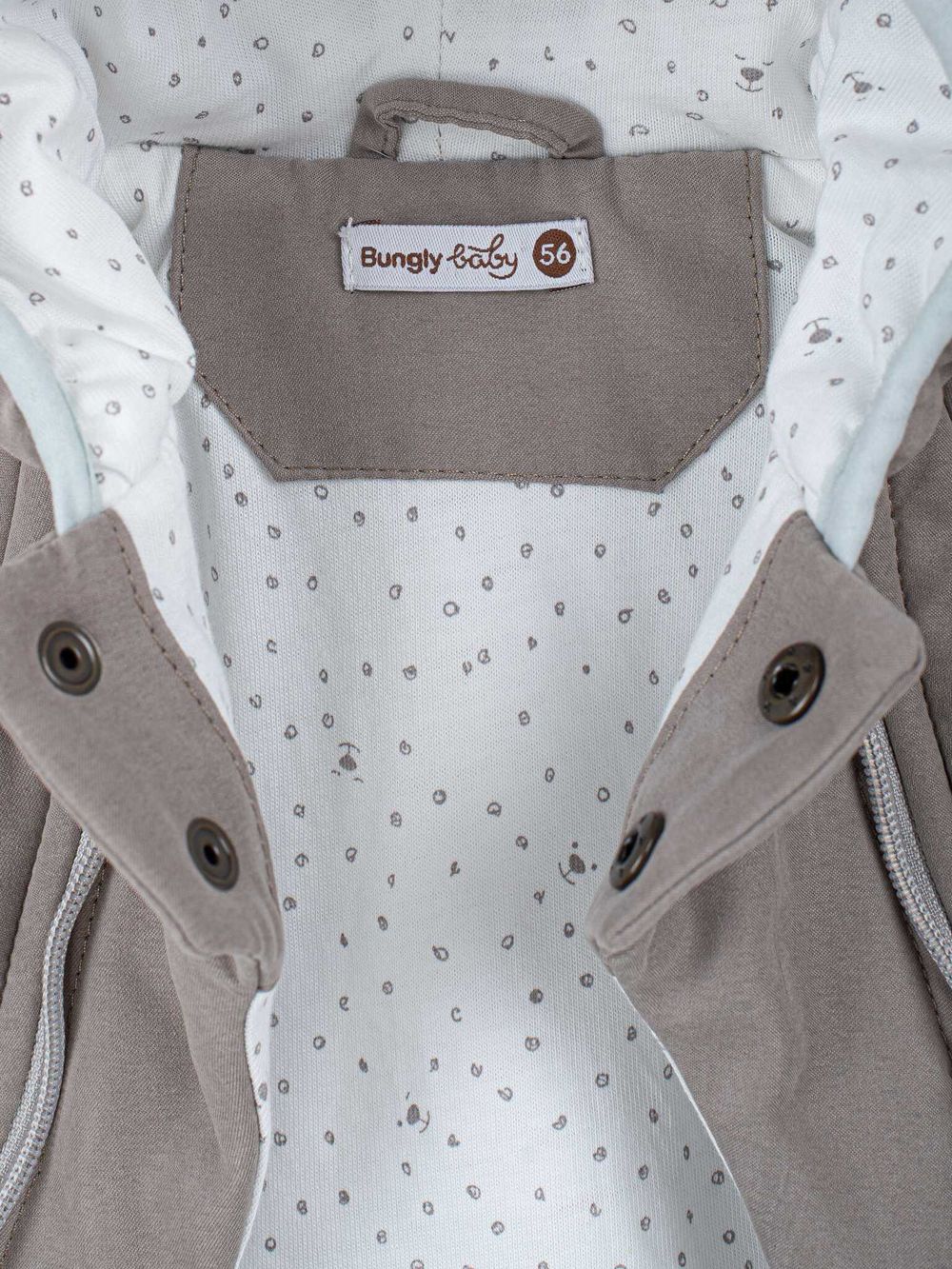 Комбинезон демисезонный с закрытой ножкой "Какао" 0+