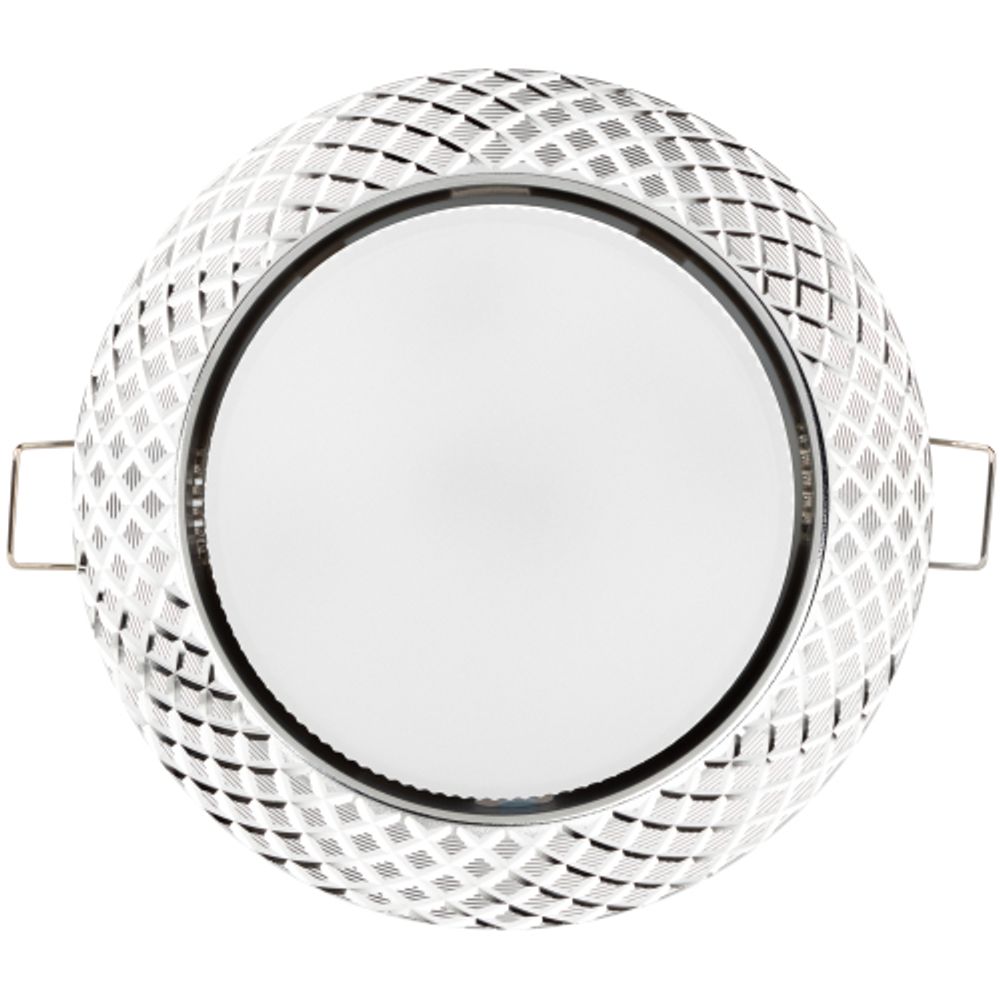 Светильник встраиваемый ЭРА KL 76 AL/SL /1 под лампу GX53 серебро | Встраиваемые светильники Для ламп GX53