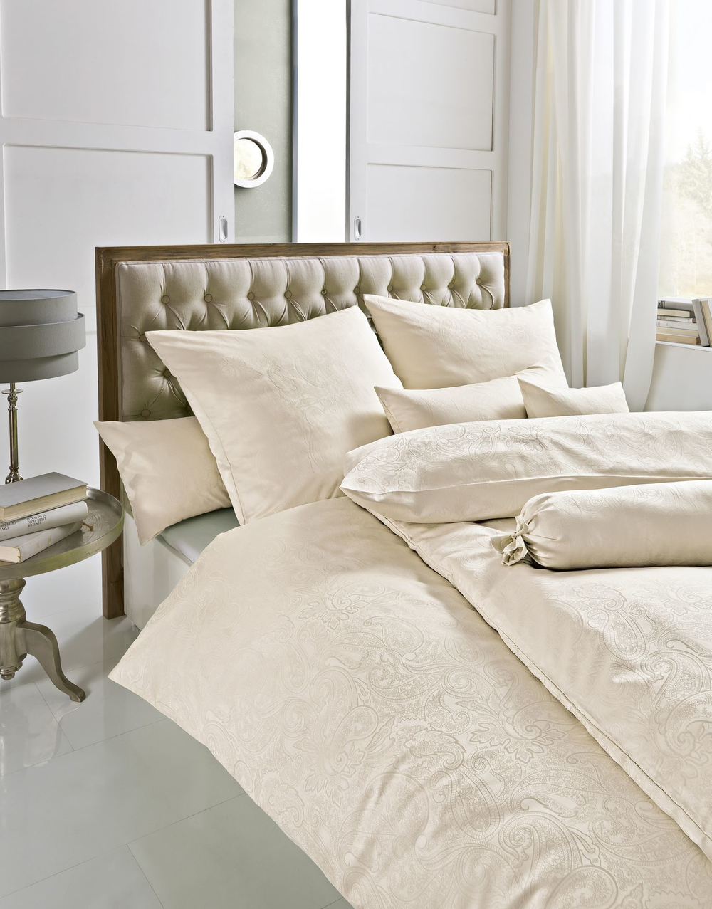 Постельное белье 2 спальное евро Estella Scarlett 110 elfenbein