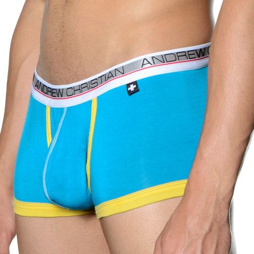 Мужские трусы боксеры Andrew Christian Show-It Low Profile Boxer Aqua 13247