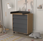 Комод CAMBRIDGE 800/4 цвет дуб/графит