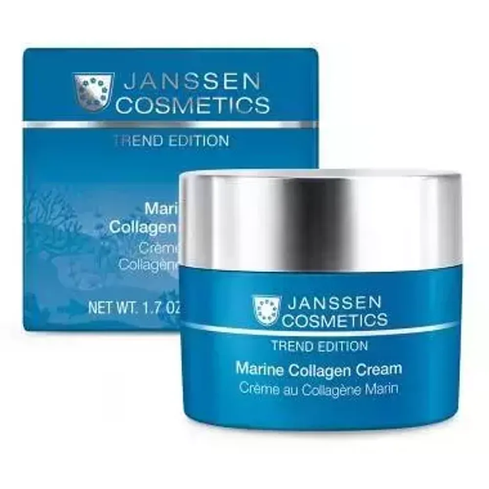 Укрепляющий лифтинг-крем с морским коллагеном Marine Collagen Cream, Trend Edition, Janssen, 50 мл