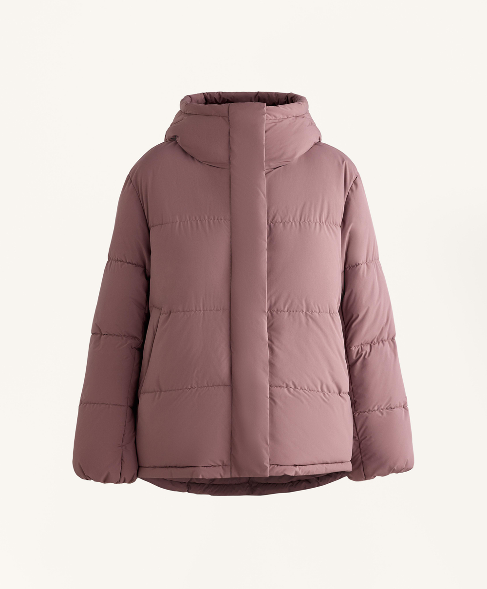 Oysho Водоотталкивающая утепленная куртка Primaloft®, фиолетово-розовый