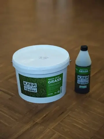 Клей для искусственной травы TRICOL 2K PU GRASS двухкомпонентный, полиуретановый, морозостойкий 10 кг.