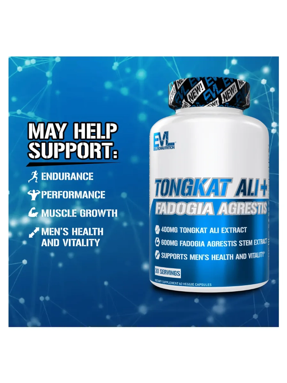 Тонгкат Али Эврикома 400мг 60 капсул