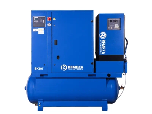 Винтовой компрессор Remeza ВК30Т-16-500Д2ВС на ресивере 500л с осушителем и частотником