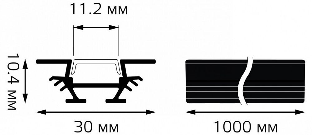 Короб встраиваемый Gauss  BT412
