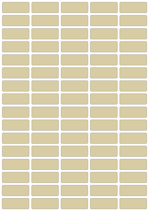 Виниловые наклейки для маркировки Policomprint М8, 25х10 мм. 80 шт.